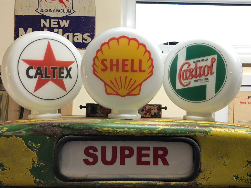 gas pump globe collection