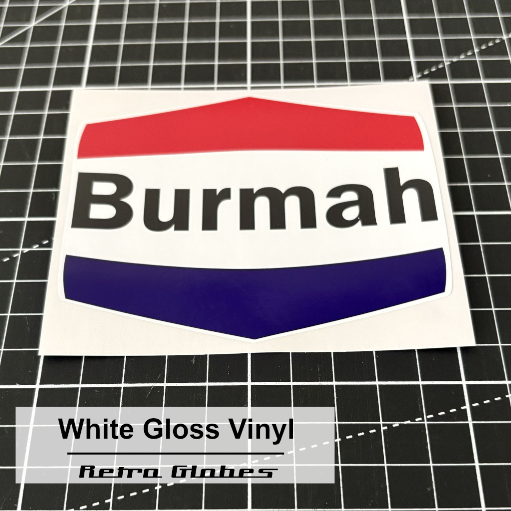 Burmah Printed Vinyl Sticker