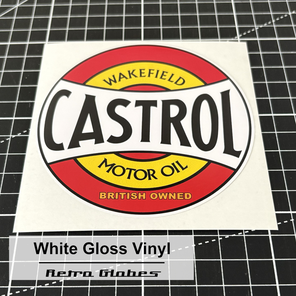 Castrol Motor Oil Printed Vinyl Sticker