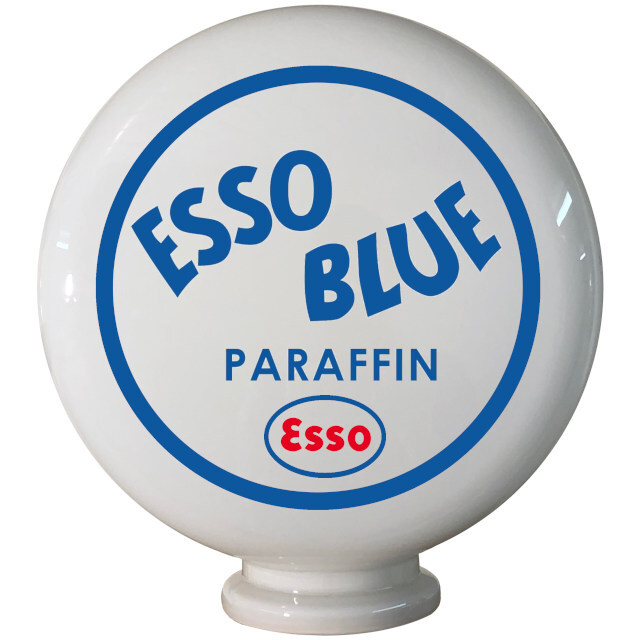 Esso Blue Paraffin Gas Pump Globe