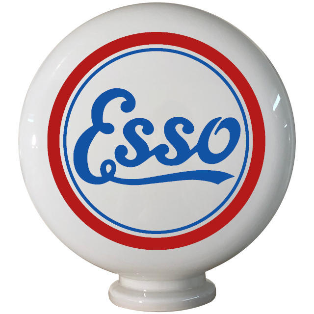 Esso Script Gas Pump Globe