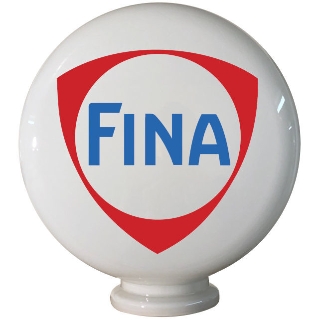 Fina Gas Pump Globe