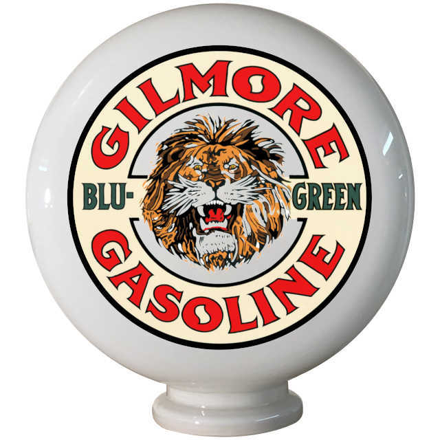Gilmore Blu-Green Gas Pump Globe