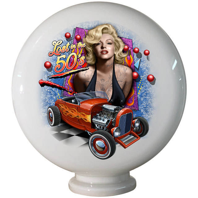 Lost in the 50s Gas Pump Globe