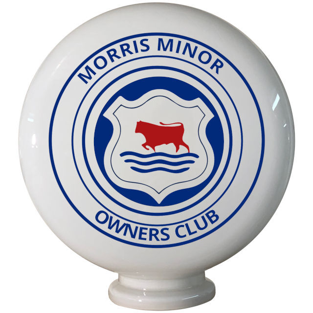 Morris Minor Owners Club Gas Pump Globe