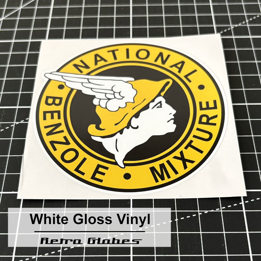 National Benzole Printed Vinyl Sticker