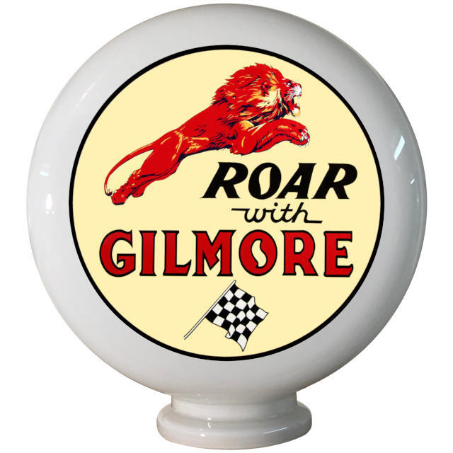 Roar with Gilmore Gas Pump Globe