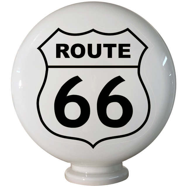 Route 66 Gas Pump Globe