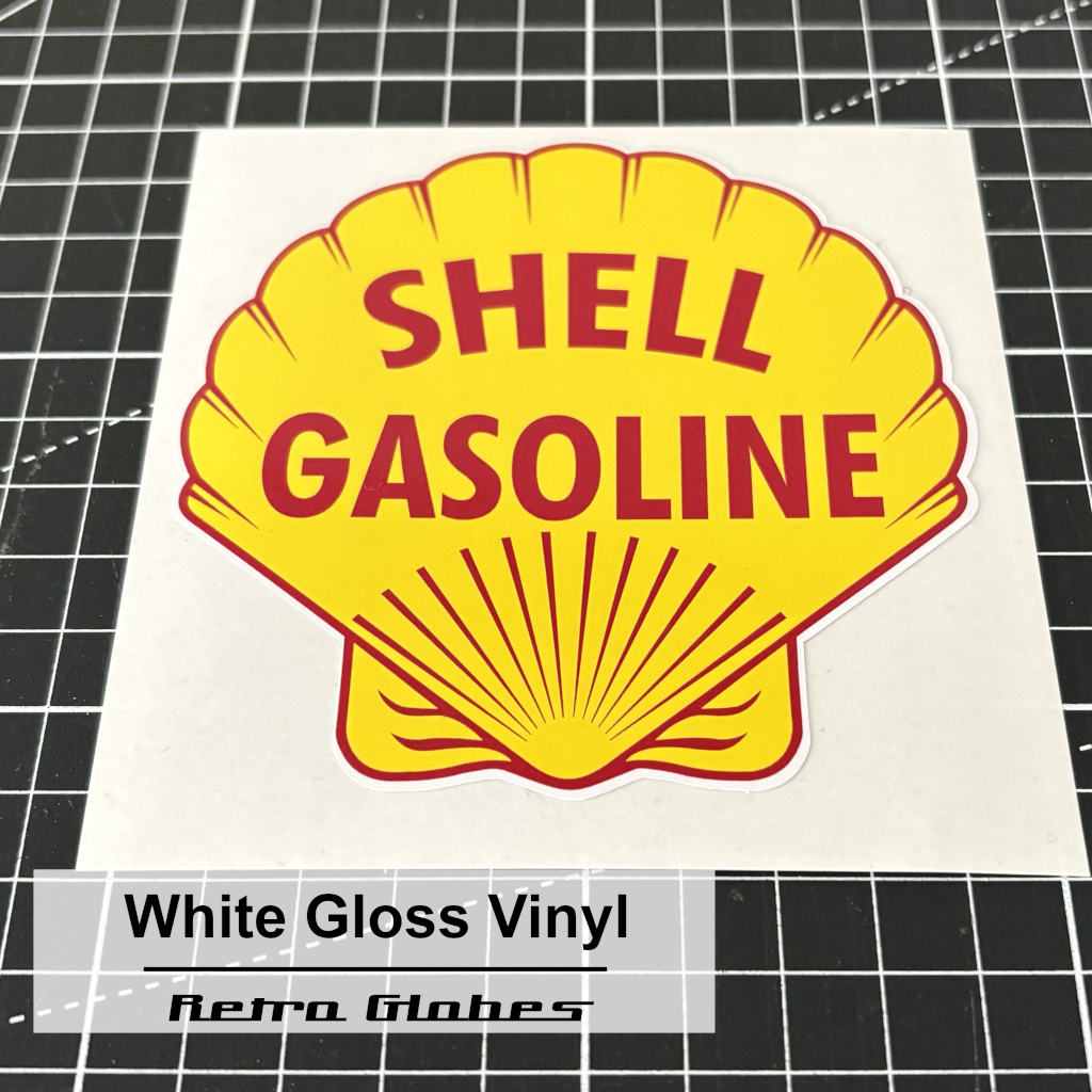 Shell Gasoline Printed Vinyl Sticker