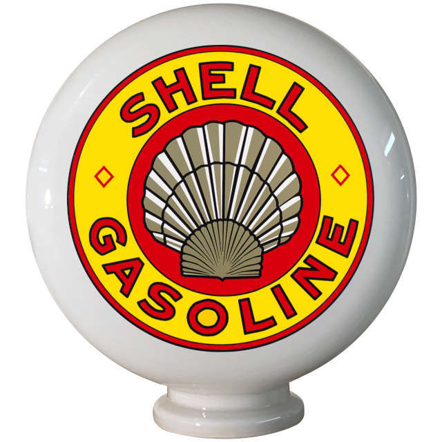 Shell Gasoline Gas Pump Globe