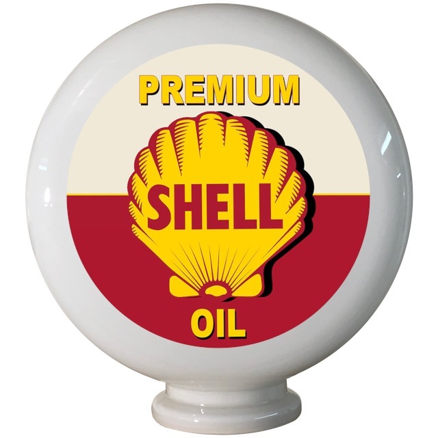 Shell Premium Oil Gas Pump Globe