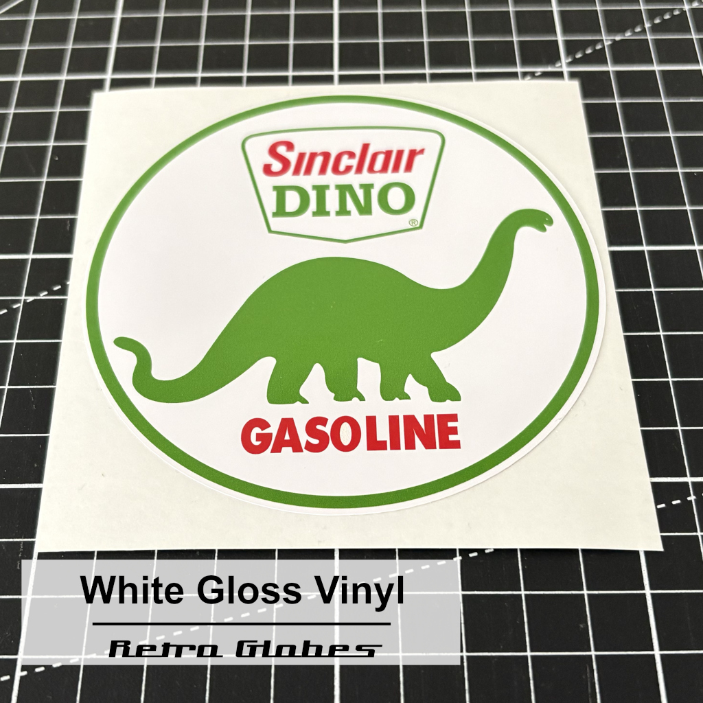 Sinclair Dino Printed Vinyl Sticker