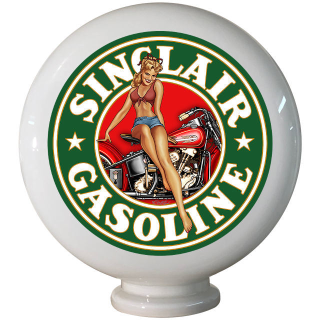 Sinclair Gasoline Girl Gas Pump Globe