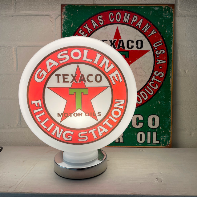 Texaco Filling Station Mini Gas Pump Globe Petrol and Oil Memorabilia 