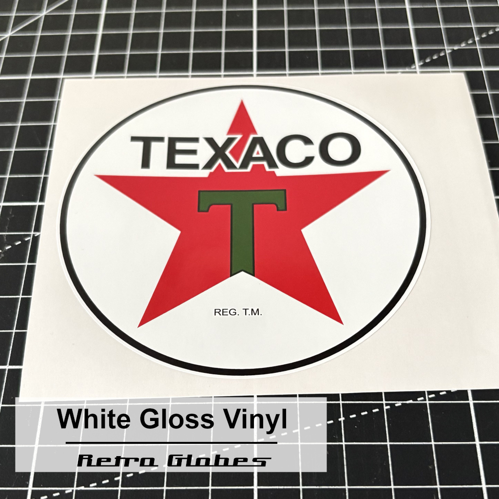 Texaco Star Printed Vinyl Sticker