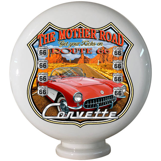 The Mother Road Gas Pump Globe