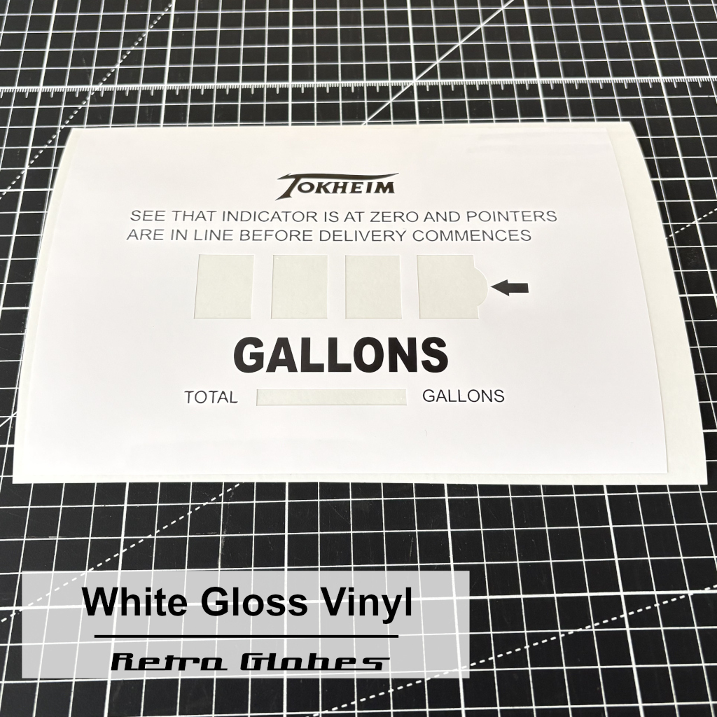 Tokheim 93XA Fascia Gallons