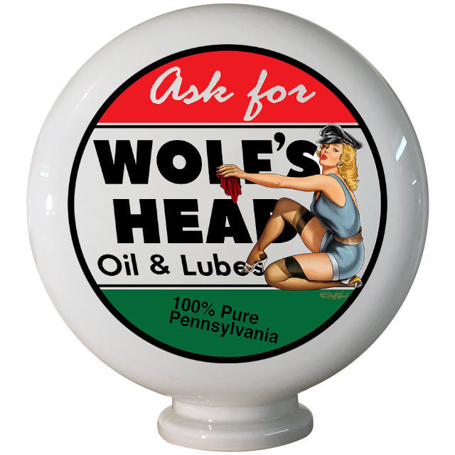 Wolfs Head Oil Gas Pump Globe